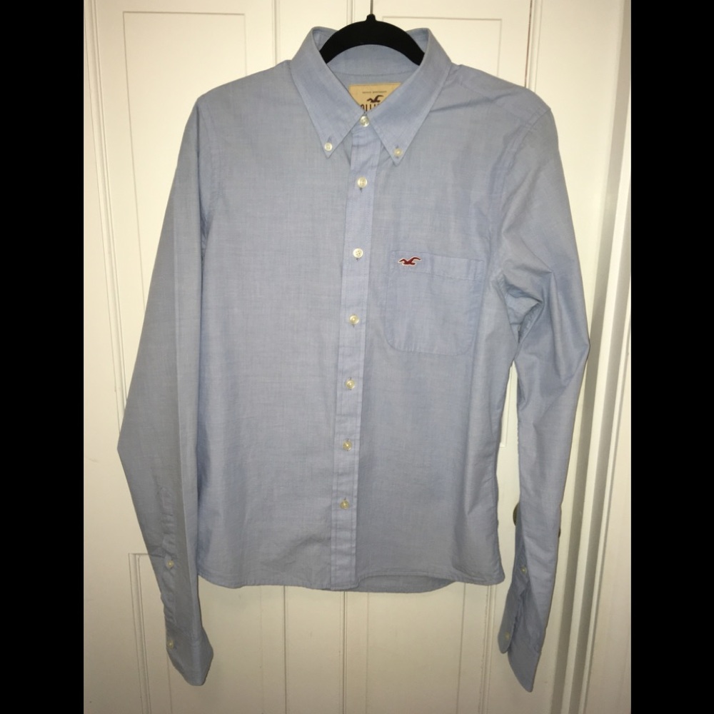 Hollister chambray button down shirt